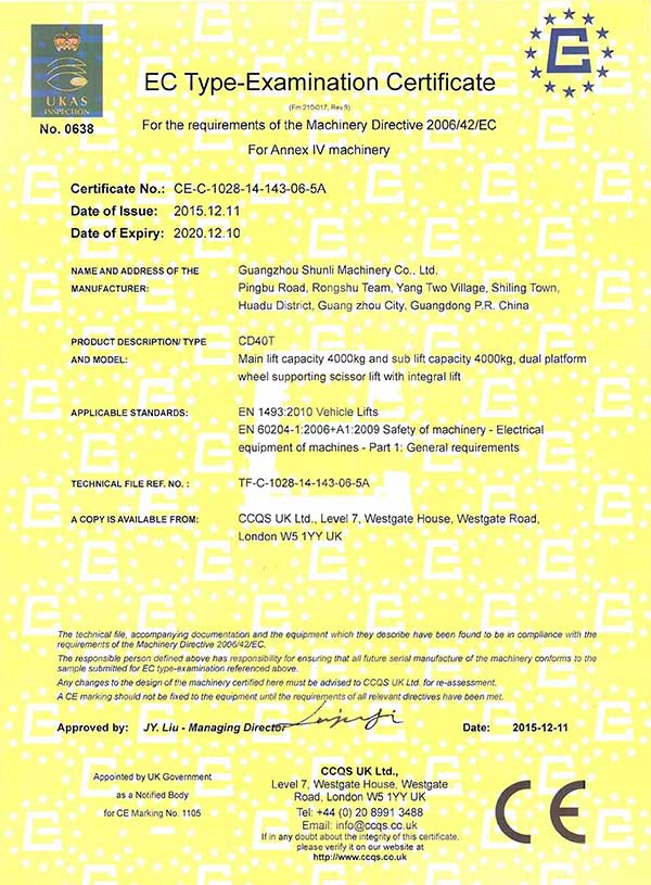 CD40T Certificate